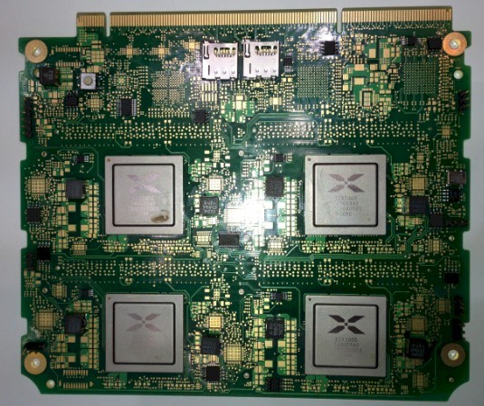 The processor side of the Calxeda card for Moonshot