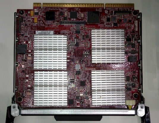 The CPU and DSP side of the KeyStone-II Moonshot cartridge