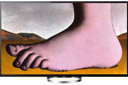 Monty Python foot UHDTV