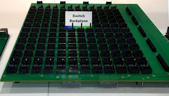The switch backplane for the Tianhe-2 supercomputer