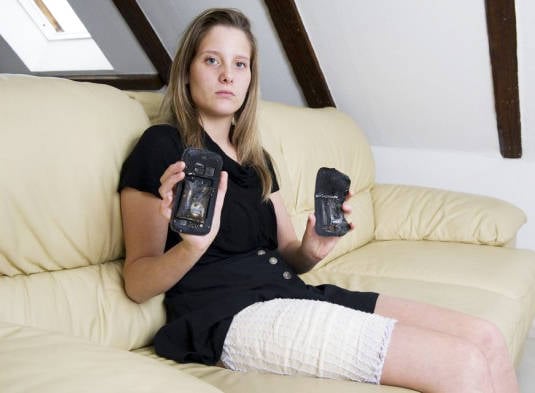 Fanny Schlatter, victim of exploding Samsung Galaxy S3