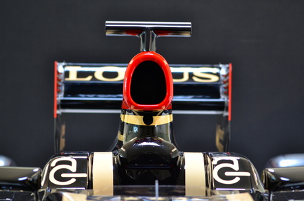 lotus F1 team, car front view