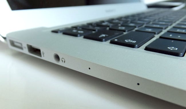 Apple MacBook Air 2013 beamforming mics