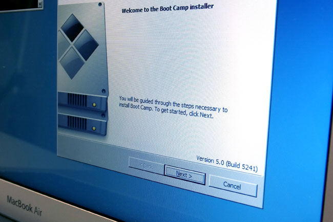 Boot Camp installing on MacBook Air 2013