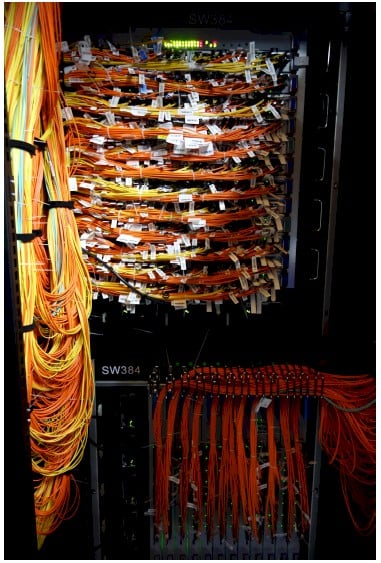 In China, presumably they call a tangle of cables noodles, not spaghetti
