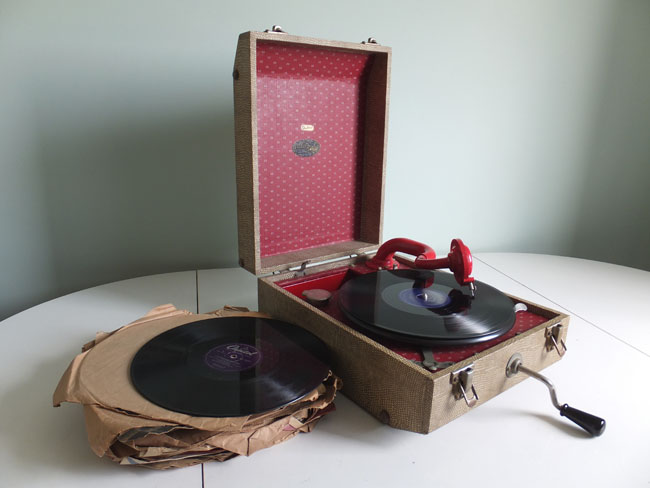 J.E. Dallas and Sons Triumph wind-up gramophone