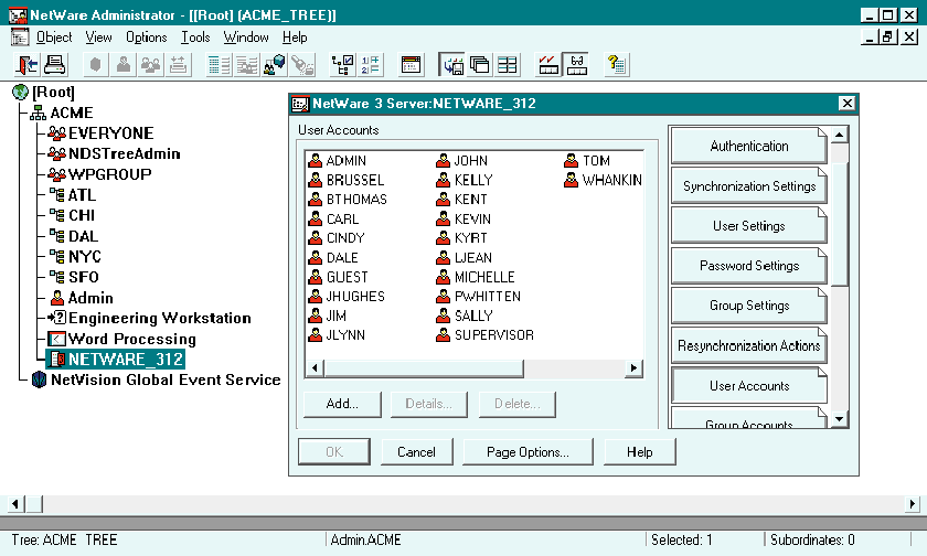 Novell NetWare 4 screenshot