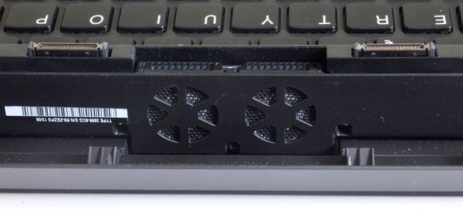 Lenovo ThinkPad Helix convertible Ultrabook docking connector and fans