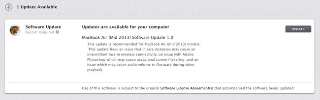 Apple MacBook Air update