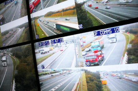 Motorway surveillance control room
