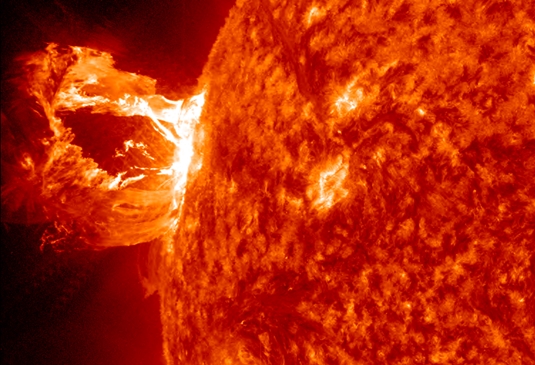 NASA image of solar flare