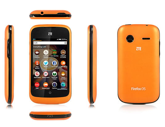 Photo of ZTE Open Firefox OS smartphone