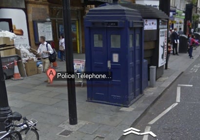 The TARDIS on Earl's Court Road