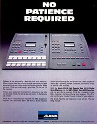 Alesis HR-16 drum machine and MMT-8 MIDI sequencer