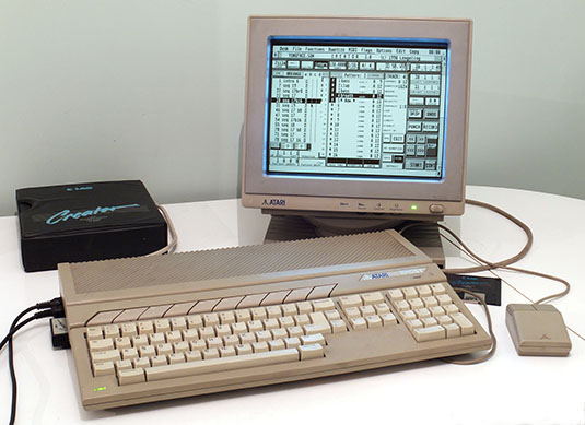 Atari 1040STFM running C-Lab Creator MIDI sequencer