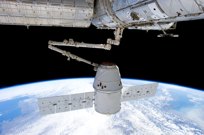 SpaceX Dragon at the ISS