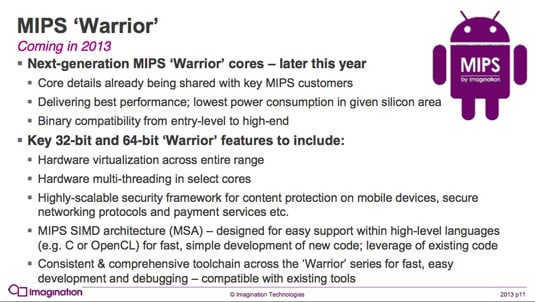 Imagination Technologies 'Warrior' computer core