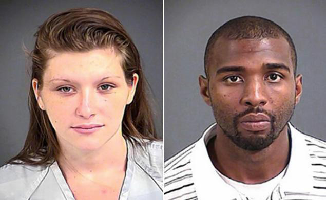 Shaun Ramone Bowden and Emily Craig in the North Charleston Police mugshots.