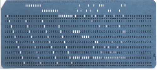 Punched card