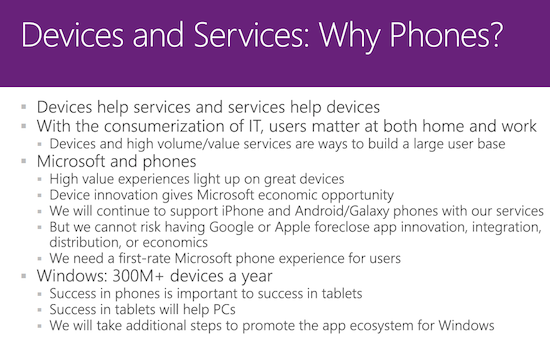 Slide 15 in Microsoft's Nokia acquisition deck