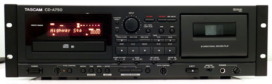 Tascam CD-A750 compact cassette deck and CD player combo