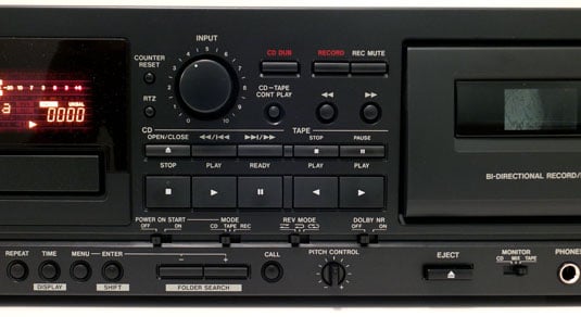 Tascam CD-A750 compact cassette deck and CD player combo