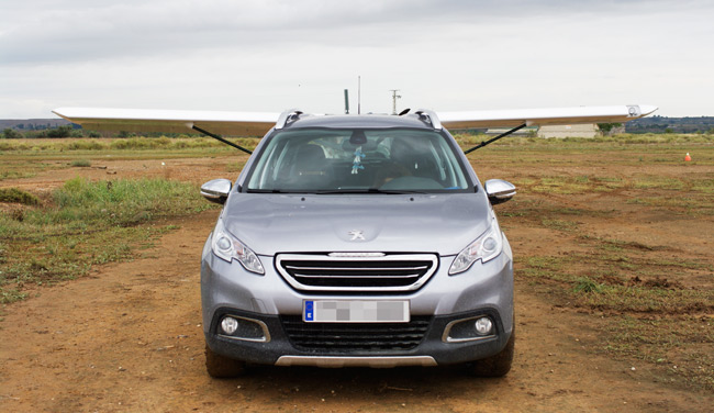 A Peugeot appears to sprouts wings