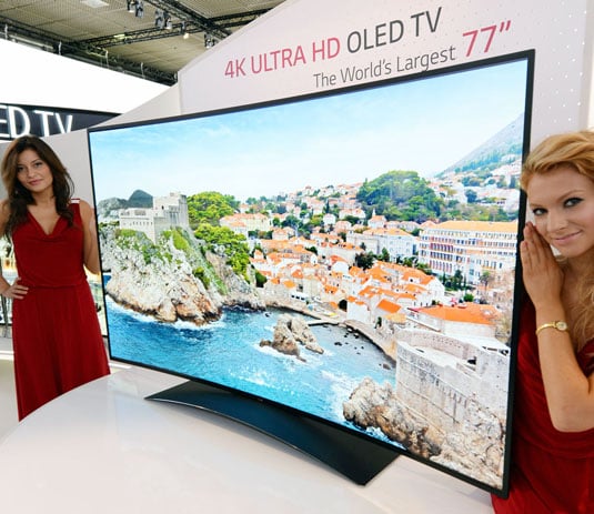 LG Ultra HD curved OLED TV