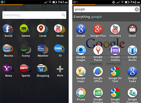 Screenshot showing Firefox OS app discovery