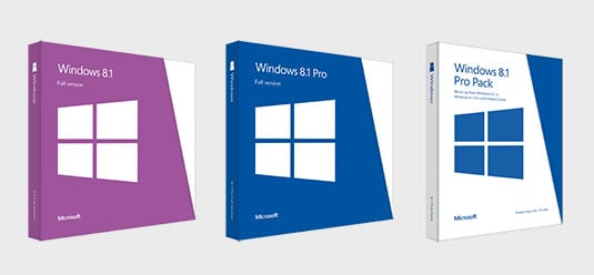 Windows 8.1 retail packaging