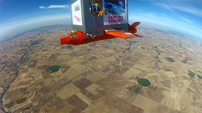 A view from the main payload GoPro