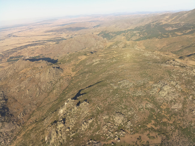 View from the CHAV Picam on the descent, showing mountains