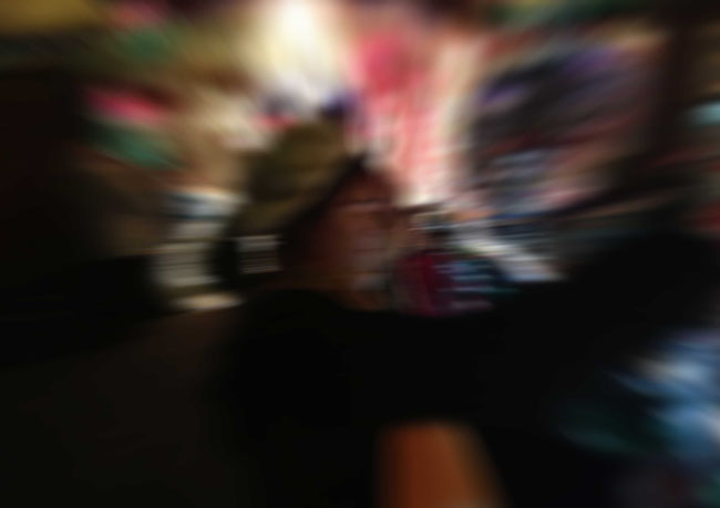 Marilyn Manson in a blur