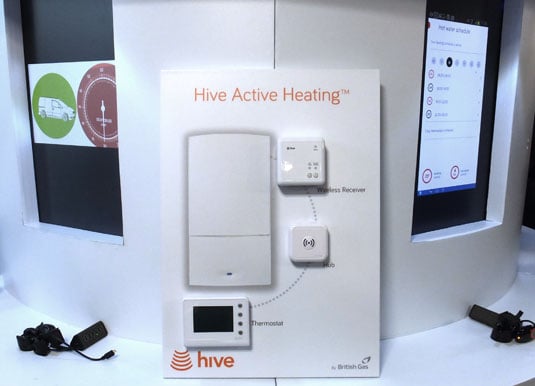 British Gas Hive app controls