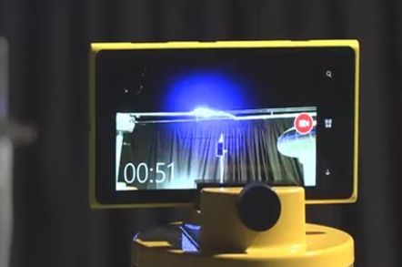 A Lumia 925 being plugged into a lightning bolt