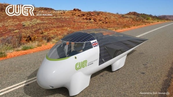 Artist's rendering of Resolution in the Outback. Pic: Cambridge University Eco Racing