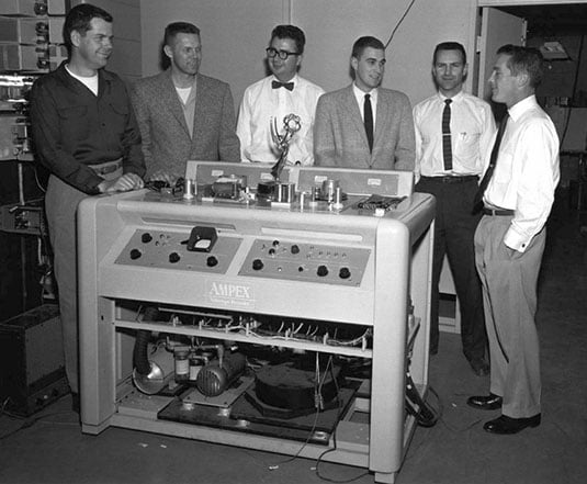 Emmy winners: Ampex team with VR1000 video recorder