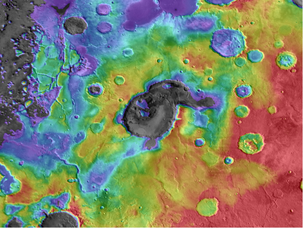 Eden Patera basin and surrounding area