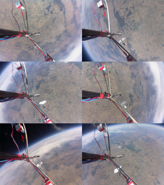 A montage of aerial stills from our Raspberry Picam