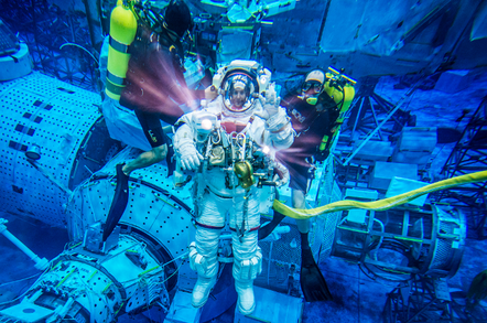 Thomas Presquet EVA training with NASA photo ESA