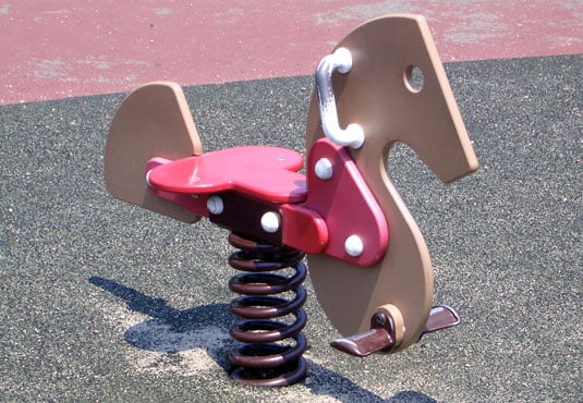 Playground spring horse