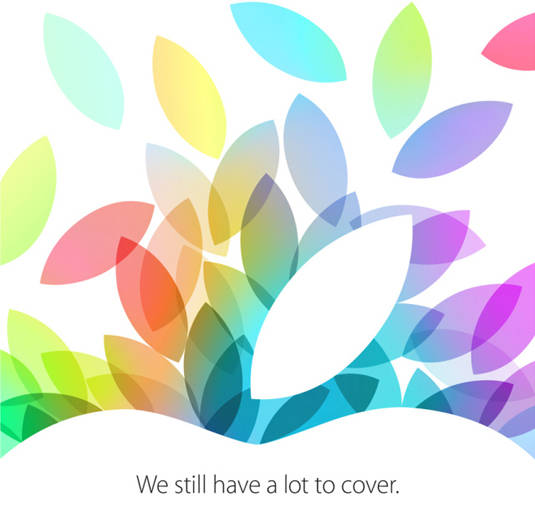 Invitation for Apple's October 22, 2013 product-rollout event