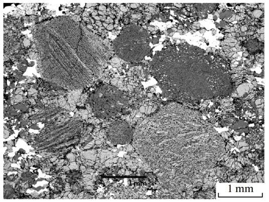 Chelyabinsk meteorite under microscope