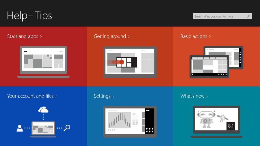 Windows 8.1 help tips