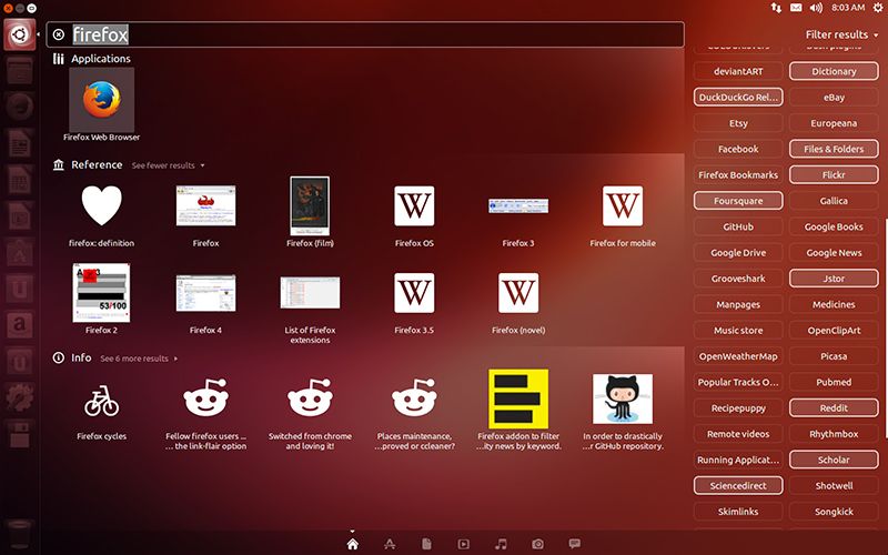 Ubuntu 13.10 Firefox search
