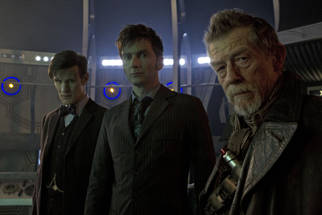 Three Doctors, photo copyright BBC