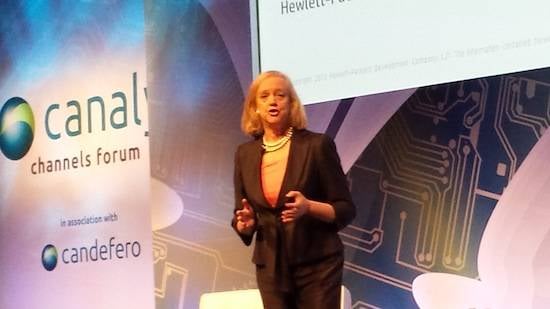 Meg Whitman at the Canalys Channels Forum