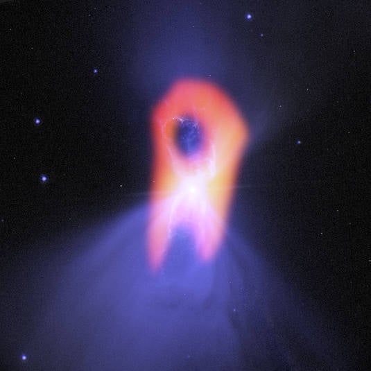 The Boomerang Nebula in the constellation Centaurus, as imaged by the Atacama Large Millimeter/submillimeter Array (ALMA) telescope