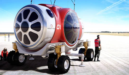 World View Enterprises balloon-gondola space vehicle on Earth