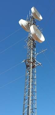 A microwave tower